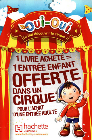 Places de cirque offertes par les éditions Hachette Jeunesse