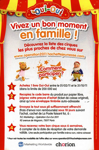 Places de cirque offertes par les éditions Hachette Jeunesse