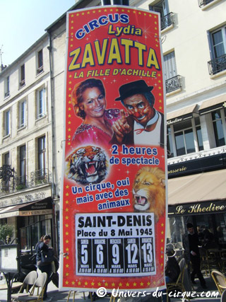 Seine-Saint-Denis: le Cirque Lydia Zavatta à Saint Denis jusqu'au 13 mars 2011