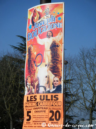Essonne: le Cirque Joseph Bouglione aux Ulis jusqu'au 20 mars 2011