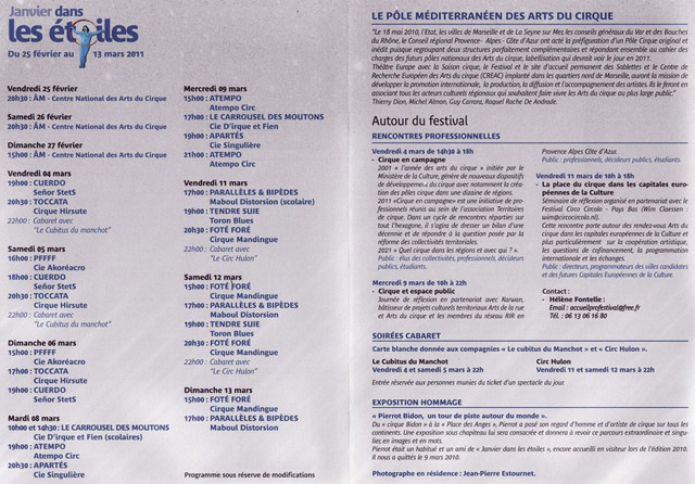Var: derniers jours du 12° Festival du Cirque Contemporain de La-Seyne-sur-Mer