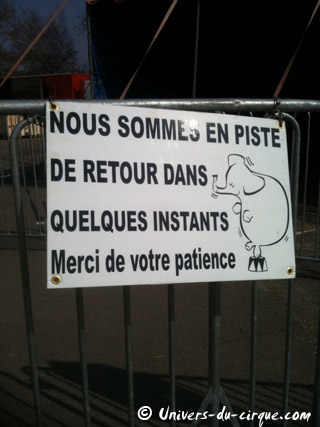 La ménagerie du Cirque Amar au rythme des spectacles