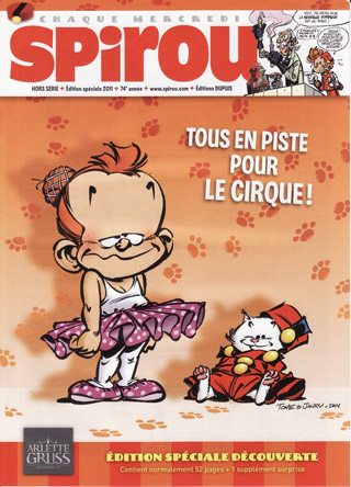 Partenariat entre le Cirque Arlette Gruss et le journal Spirou: édition 
