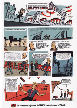 Partenariat entre le Cirque Arlette Gruss et le journal Spirou: édition 