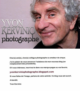 Le nouveau blog du photographe Yvon Kervino