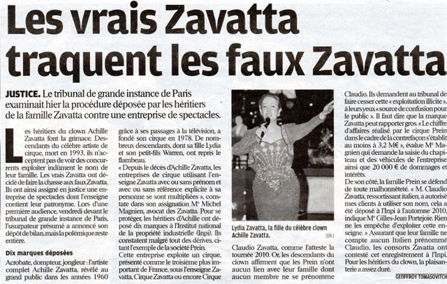 Les vrais Zavatta traquent les faux Zavatta