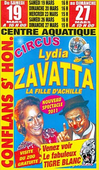 Yvelines: le Cirque Lydia Zavatta à Conflans-sainte-Honorine du 19 au 27 mars 2011