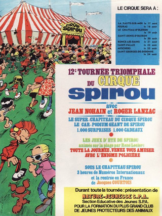Spirou et le cirque: une longue histoire d'amour