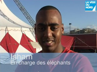Nord: auprès du personnel animalier du Cirque Arlette Gruss à Lille