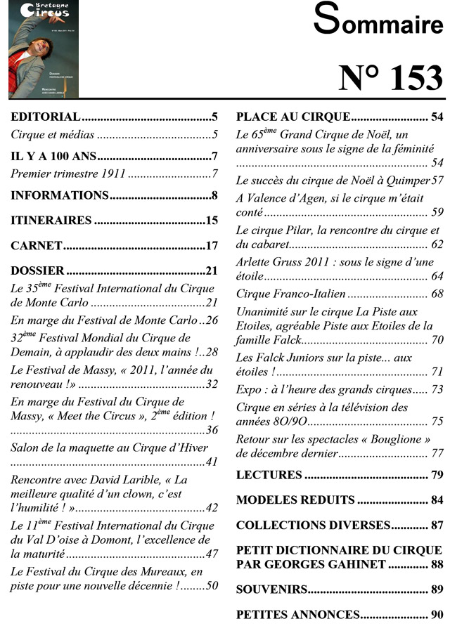 Sortie du 1er numéro de l'année de Bretagne Circus