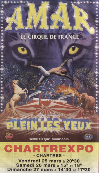 Eure-et-Loir: dernier jour du Cirque Amar à Chartres