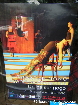 Hauts-de-Seine: spectacle du Thétre Nono et de l'Académie Fratellini à Chatillon jusqu'au 09 avril 2011
