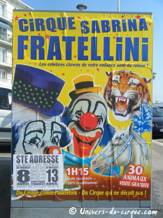 Seine-Maritime: le Cirque Sabrina Fratellini à Sainte Adresse du 08 au 13 avril 2011