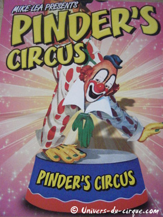 Grande-Bretagne: le site internet du Pinder's Circus