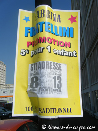 Seine-Maritime: le séjour du Cirque Sabrina Fratellini à Sainte Adresse se poursuit jusqu'au 13 avril 2011