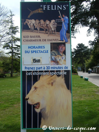 Pas-de-Calais: les fauves de Kid Bauer de nouveau à l'affiche du Parc d'attractions Bagatelle