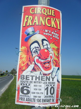 Marne: le Cirque Francky de passage à Bétheny