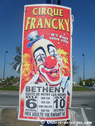 Marne: le Cirque Francky de passage à Bétheny