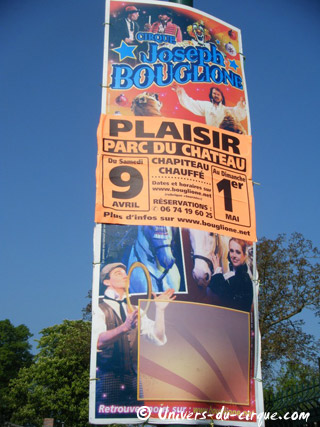 Yvelines: le séjour du Cirque Joseph Bouglione à Plaisir se poursuit jusqu'au 01er mai 2011