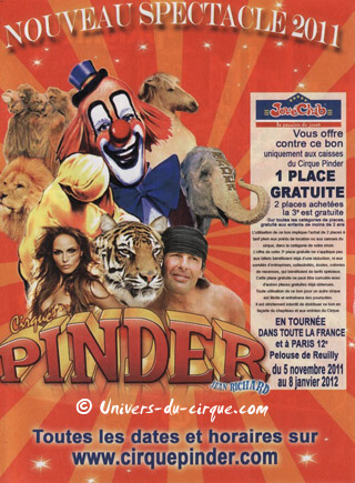 Le Cirque Pinder à l'honneur dans le nouveau catalogue JouéClub