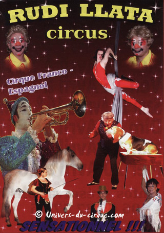 Seine-et-Marne: le flyer publicitaire du Rudi Llata Circus à Savigny-le-Temple