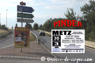 Moselle: le Cirque Pinder à Metz du 30 juin au 03 juillet 2011