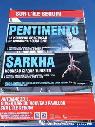 Ile-de-France: principaux spectacles de cirque en région parisienne en juillet 2011