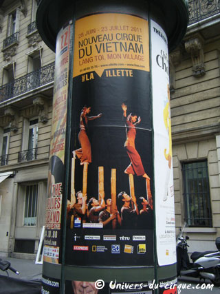 Ile-de-France: principaux spectacles de cirque en région parisienne en juillet 2011