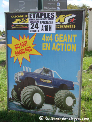 Pas-de-Calais: les cascadeurs El Drivers à Etaples-sur-Mer le 24 juillet 2011
