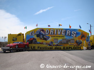 Pas-de-Calais: les cascadeurs El Drivers à Etaples-sur-Mer le 24 juillet 2011