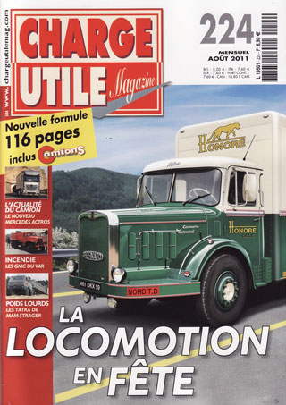 Parution de Charge Utile Magazine d'août 2011