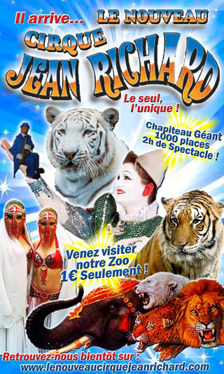 Finistère: le Nouveau Cirque Jean Richard à Brest du 13 au 17 août 2011