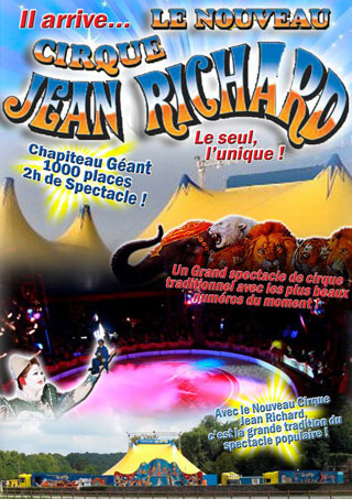 Finistère: le Nouveau Cirque Jean Richard à Brest du 13 au 17 août 2011