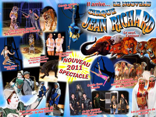 Finistère: le Nouveau Cirque Jean Richard à Brest du 13 au 17 août 2011