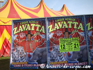 Seine-Maritime: le Cirque Achille Zavatta Fils à Tourville-La-Rivière du 12 au 21 août 2011