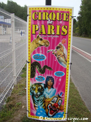 Pas-de-Calais: le Cirque de Paris à Merlimont le 23 août 2011