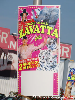 Deux nouveaux modèles d'affiches au Cirque Achille Zavatta Fils