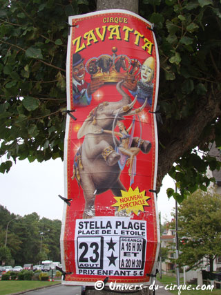 Pas-de-Calais: le Cirque Jackson à Stella-Plage le 23 août 2011