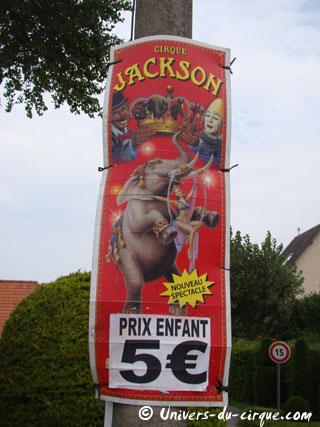 Pas-de-Calais: le Cirque Jackson à Stella-Plage le 23 août 2011