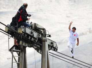 Suisse: Freddy Nock, le Suisse qui défie la mort