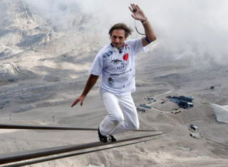 Suisse: Freddy Nock, le Suisse qui défie la mort
