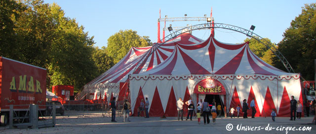 La tournée du Cirque Amar se poursuit: après Dole le chapiteau est à Pontarlier