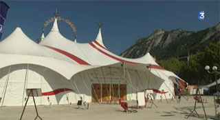 Isère: le Cirque Arlette Gruss à Grenoble à l'honneur sur France 3 Alpes