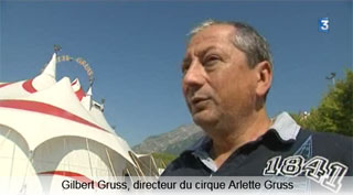 Isère: le Cirque Arlette Gruss à Grenoble à l'honneur sur France 3 Alpes