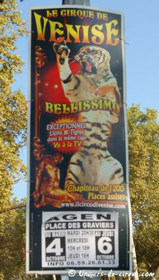 Lot-et-Garonne: le Cirque de Venise à Agen du 04 au 06 octobre 2011