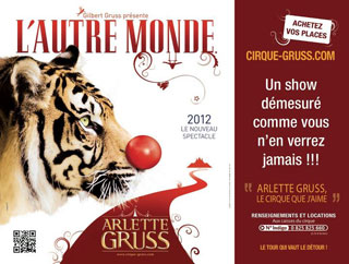 1 partie de la tournée 2012 du Cirque Arlette Gruss