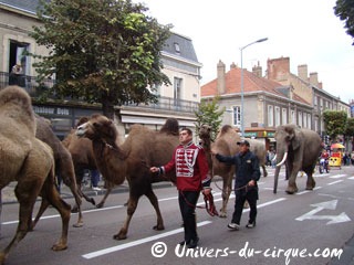 Saône-et-Loire: la parade de la Semaine du Cirque d'Autun