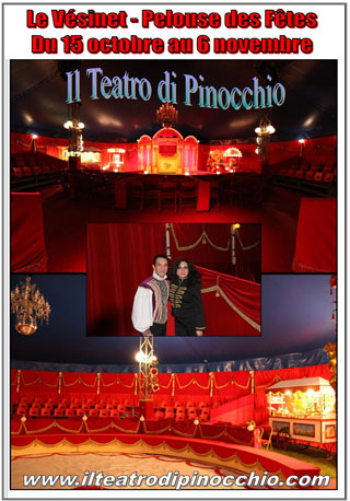 Yvelines: Il Theatro di Pinocchio au Vésinet du 15 octobre au 06 novembre 2011