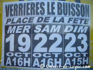 Essonne: l'International Cirque d'Europe à Verrières-le-Buisson du 19 au 23 octobre 2011