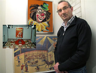 Indre-et-Loire: pour l'amour du cirque avec Roger Villoteau au salon multi-collections de Larçay